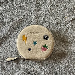 Coach Strawberry 🍓 zip coin pouch